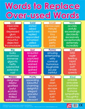 CHART BOARD ( WORDS TO REPLACE OVER- USED WORDS )
