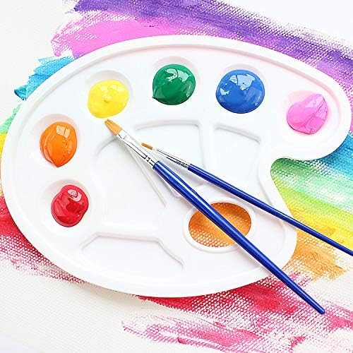 Oval Plastic Paint Palette