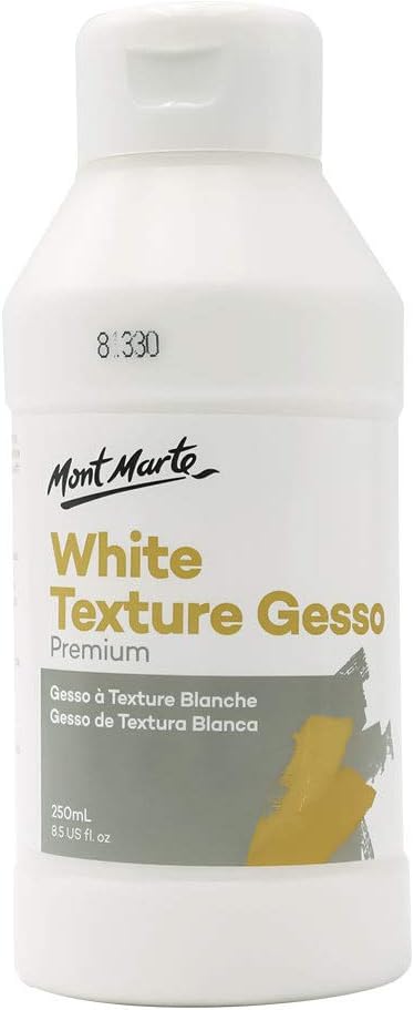 PREMIUM WHITE GESSO TEXTURE 250ml ( BRAND MONT MARTE )