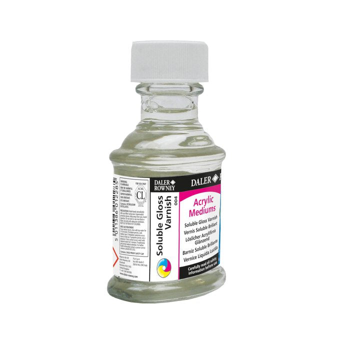 ACRYLIC MEDIUM SOLUBLE GLOSS VARNISH ( BRAND DALER ROWNEY ) 75ML