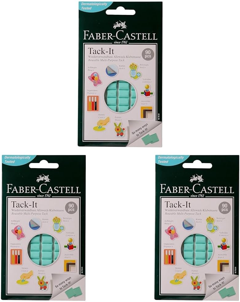 REUSABLE PURPOSE TACK IT ( BRAND FABER CASTELL )  90PCS 50GRM