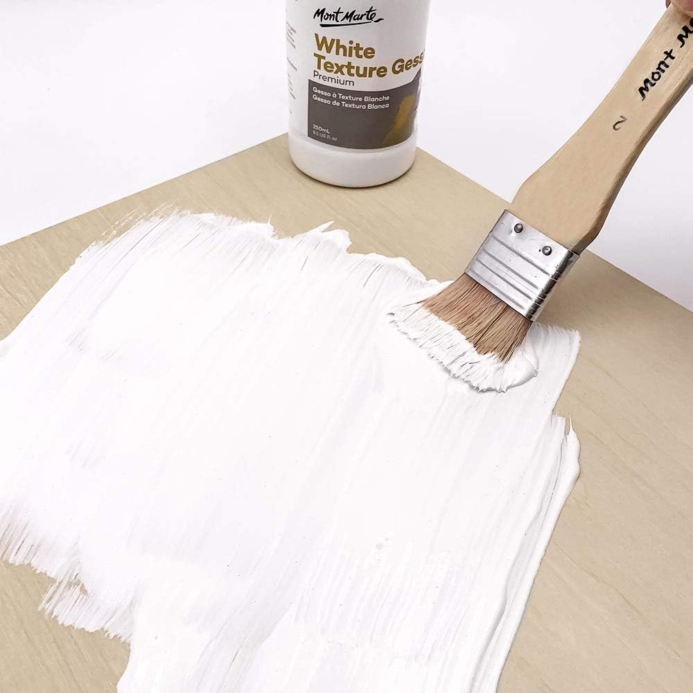 PREMIUM WHITE GESSO TEXTURE 250ml ( BRAND MONT MARTE )