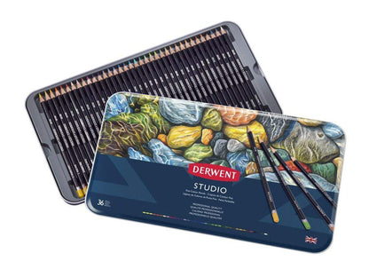 Derwent Studio Pencils Tin (36 Pieces)