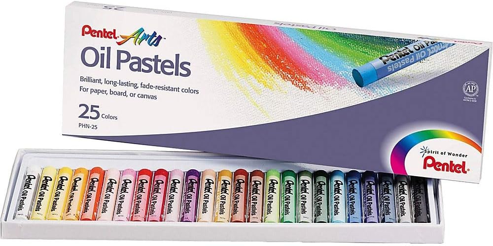 Pentel Arts Oil Pastel Pencils 25 Count