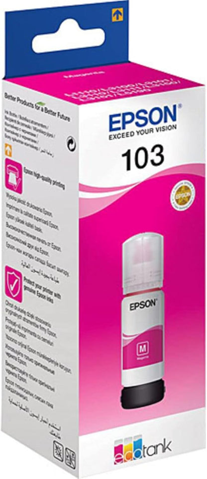 103 ORIGINAL INK BOTTLE MAGENTA COLOR ( BRAND EPSON )