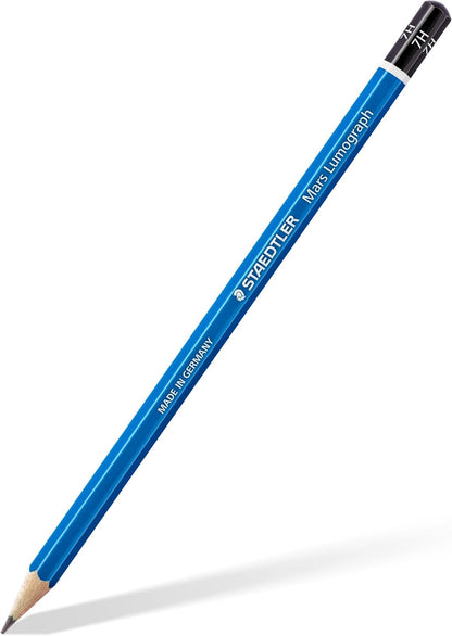 Staedtler Mars Lumograph Graphite Pencils for Drawing and Sketching 100-7H - 7H (Pack of 12)