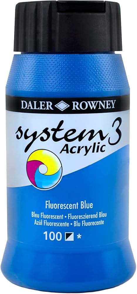 SYSTEM 3 ACRYLIC PAINT 500ML ( BRAND DALER ROWNEY )