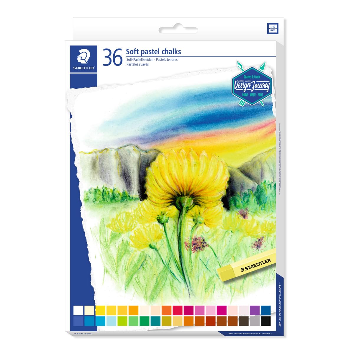 Staedtler Soft Pastel Chalks - 36 Colors