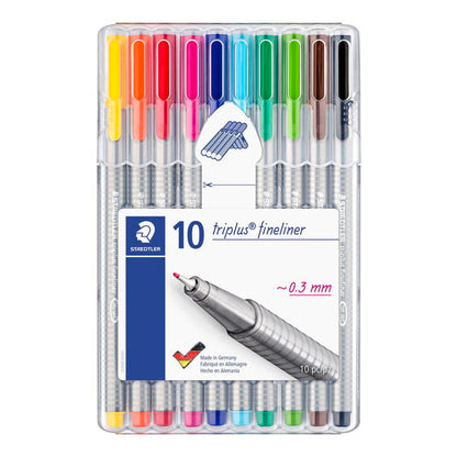 Staedtler Triplus Fineliner (10 Pack)