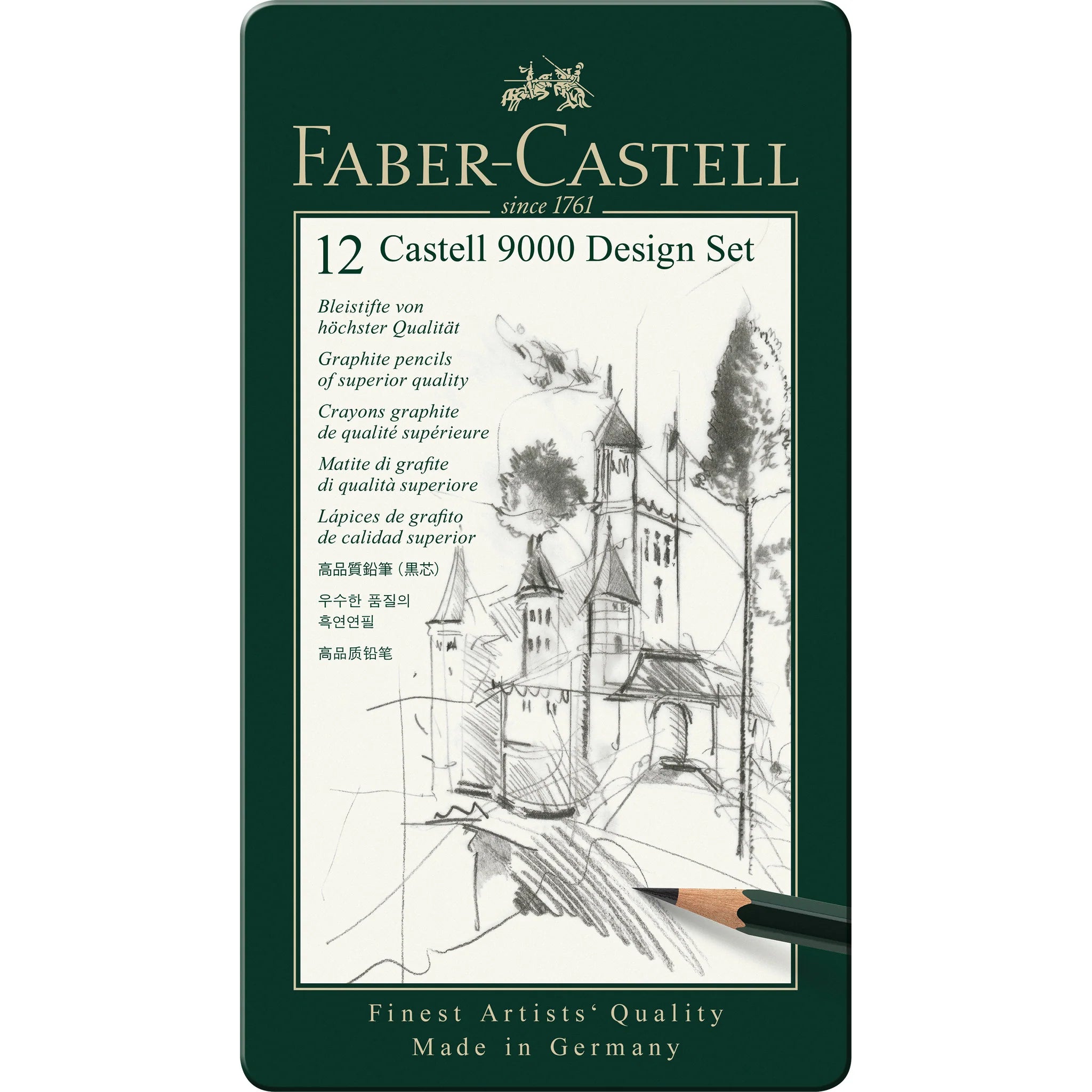 Faber Castell 12 Castell 9000 Design Set