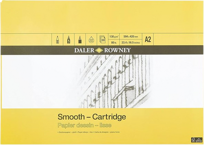 SKETCHBOOK ( BRAND DALER ROWNEY ) SMOOTH CARTRIDGE A2 30SHEETS