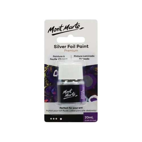 Mont Marte Silver Foil Paint Premium