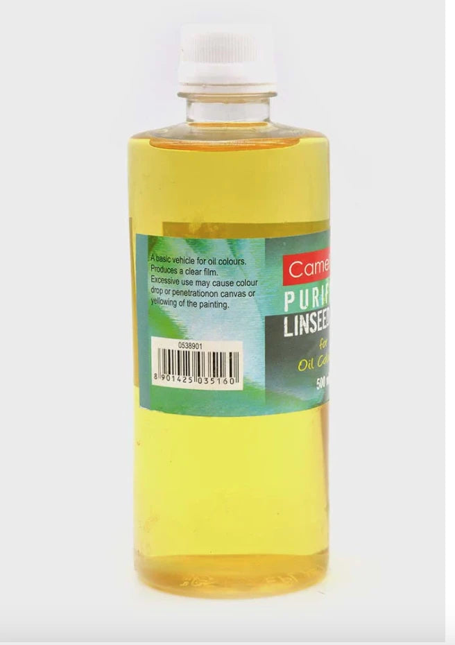 Camel Purified Linseed Oil for Oil Colours (500ml)