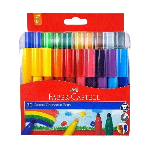 Faber-Castell Jumbo Connector Pens (20 Pack)