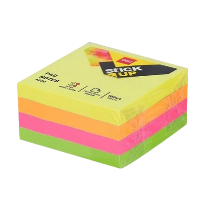 MINI STICKY NOTE PAD ( BRAND DELI ) sheets 100X4  size 51mm x 51mm