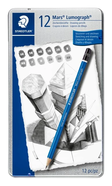 SKETCH PENCIL ( BRAND STAEDTLER ) MARS LUMOGRAPH 12 PIECES