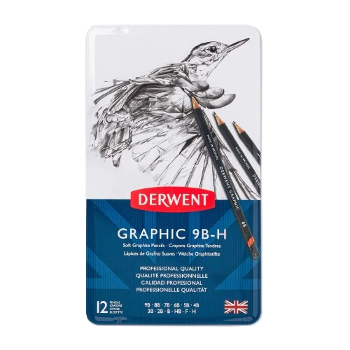 Derwent Graphic 9B-H Pencils (Set of 12)