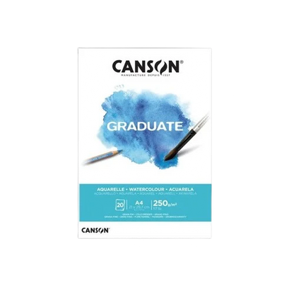 WATERCOLOR PAD  ( BRAND CANSON ) A4 SIZE 20SHEETS 250 GSM