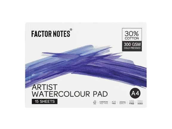 Factor Notes Artist WaterColour Pad A6 300