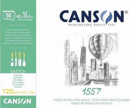 SKETCHBOOK ( BRAND CANSON ) A2 SIZE 50SHEETS 120GSM