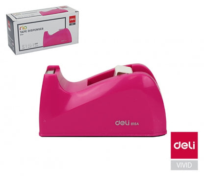 COLOR TAPE DISPENSER  ( BRAND DELI ) 18MM SIZE