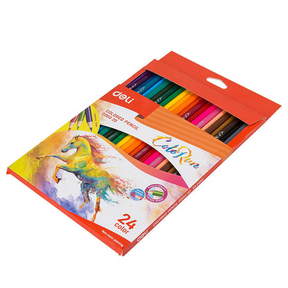 Deli ColoRun Coloured Pencils (24 Shades)