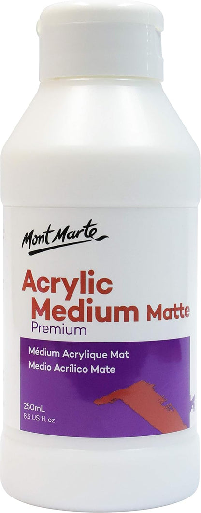ACRYLIC MEDIUM MATTE 250ml ( BRAND MON MARTE )