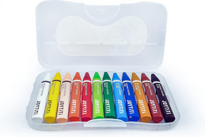 Joytiti Beeswax Crayons - 12 Colors