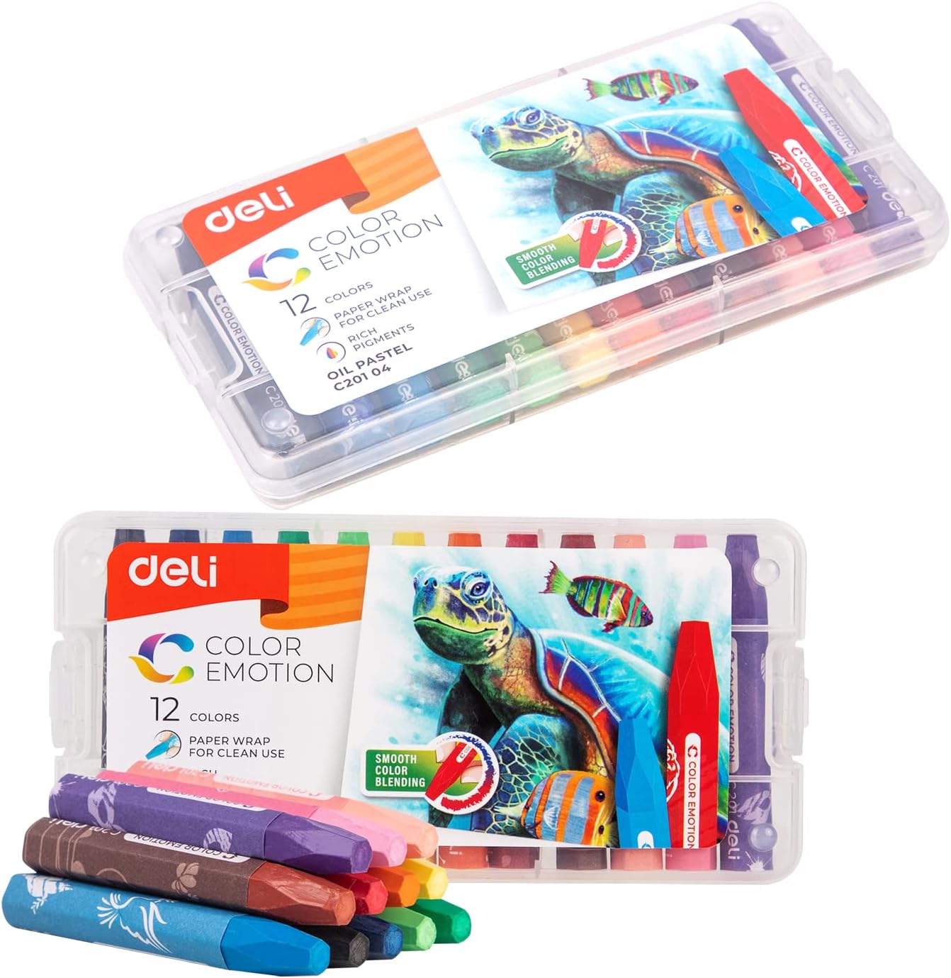 OIL PASTEL ( BRAND DELI ) COLOR EMOTION 12 COLOR