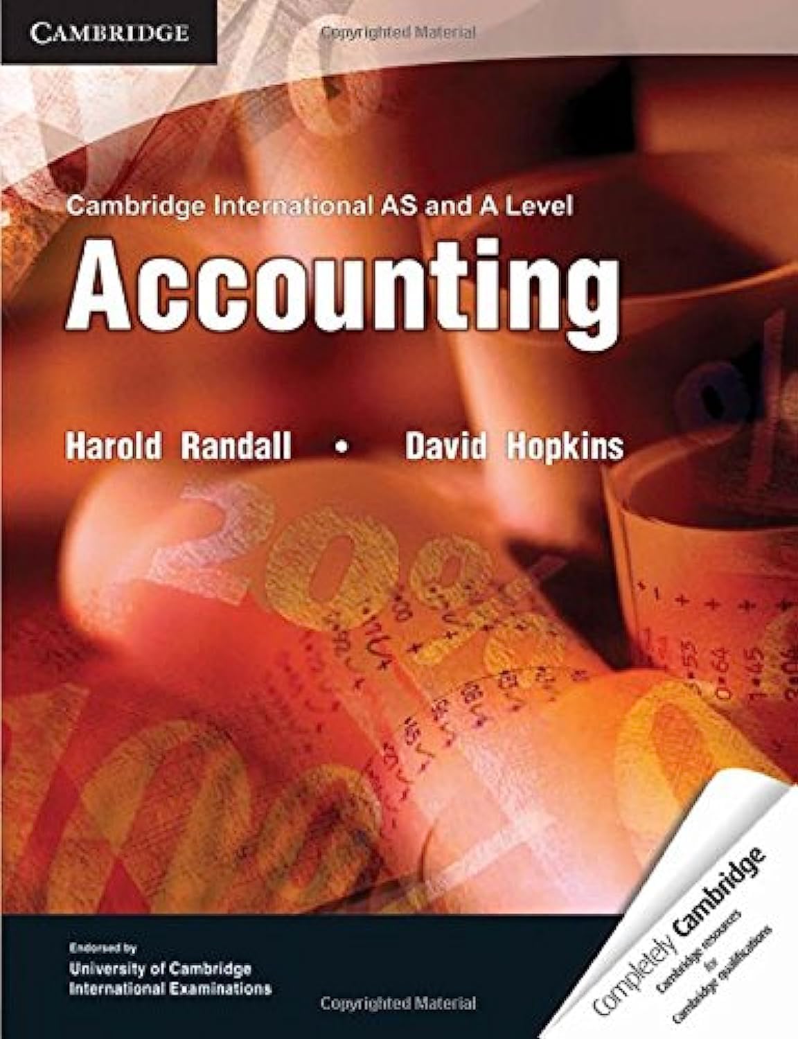 Cambridge International AS and A Level Accounting Textbook by Harold Randall and David Hopkins