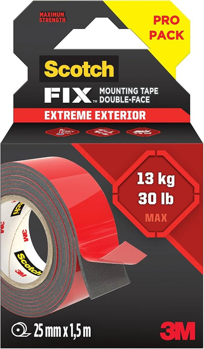 MOUNTING TAPE DOUBLE FACE EXTREME EXTERIOR ( BRAND SCOTCH ) size 25mm x 1.5 m