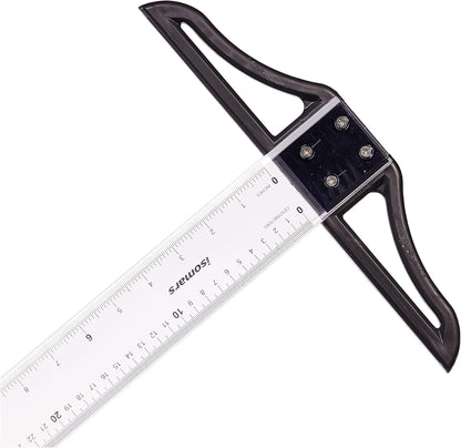 DETACHABLE T SQUARE PLASTIC ( BRAND ISOMARS ) 105CM