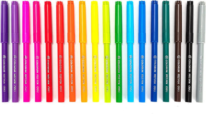 Deli ColorRun Felt Pens (18 Colors)