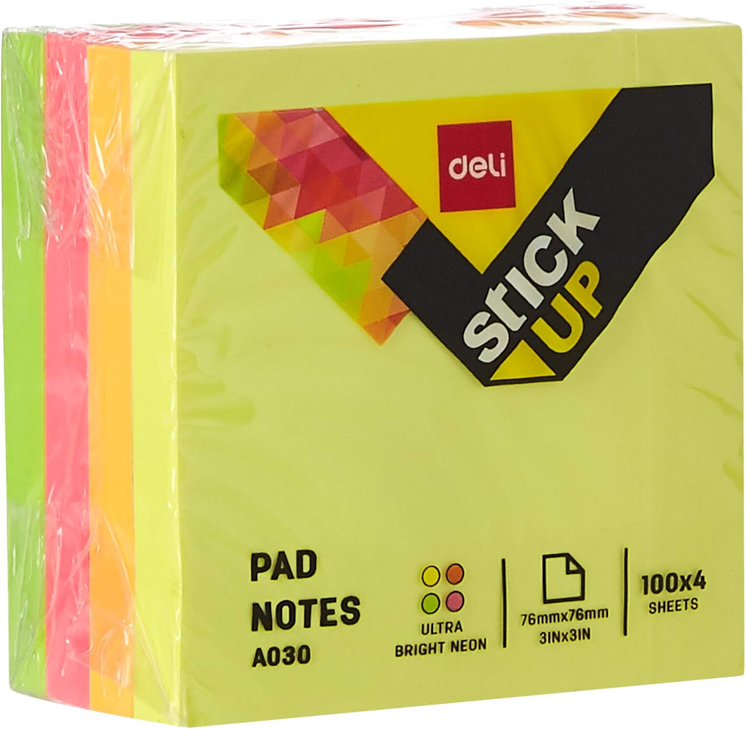 MINI STICKY NOTE PAD ( BRAND DELI ) sheets 100X4  size 51mm x 51mm