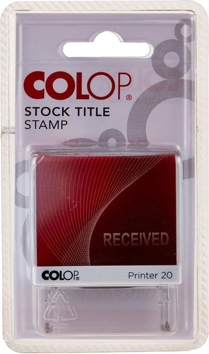 RECEIVED STAMP  ( BRAND  COLOP )