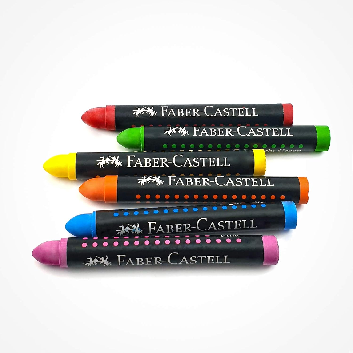 JUMBO WAX CRAYONS 24 COLORS  ( BRAND FABER CASTELL )