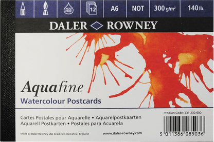 AQUAFINE WATERCOLOR POSTCARD A6 300GSM ( BRAND DALER ROWNEY )