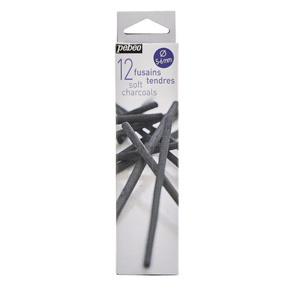 SOFT CHARCOAL ( BRAND PEBEO )  12 PIECES