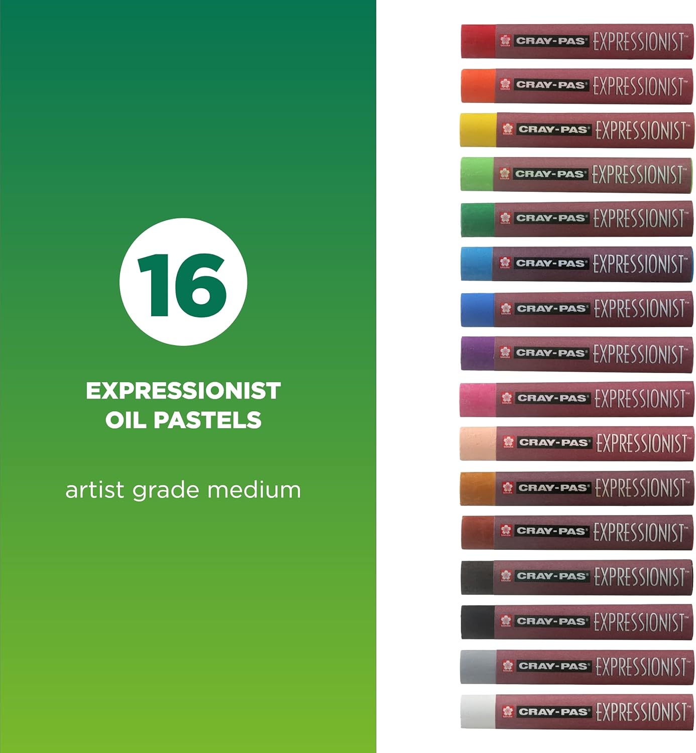 Cray-Pas Expressionist Oil Pastels - 16 Colors