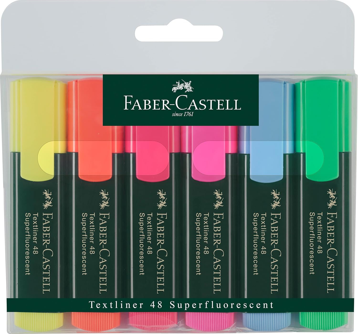 HIGHLIGHTER TEXTLINER 48 SUPERFLOURESCENT  ( BRAND FABER CASTELL )