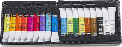 Pébéo Studio Aquarelle Watercolour Set - 18 Colors (12 ml Each)