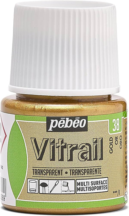 GLASS PAINT VITRAIL TRANSPARENT  ( BRAND PEBEO ) 45ML