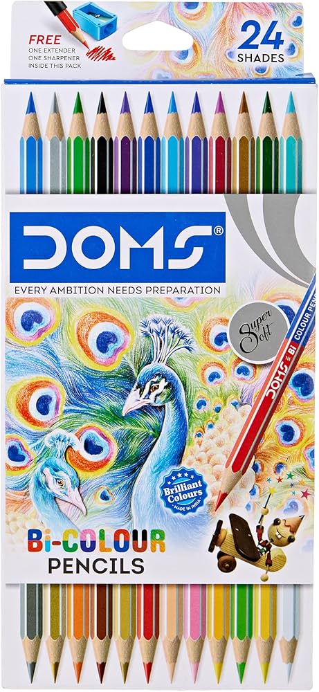 Doms Bi-Color Pencils (24 Colors)