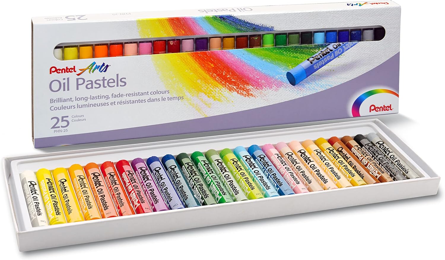 Pentel Oil Pastels - 25 Colors