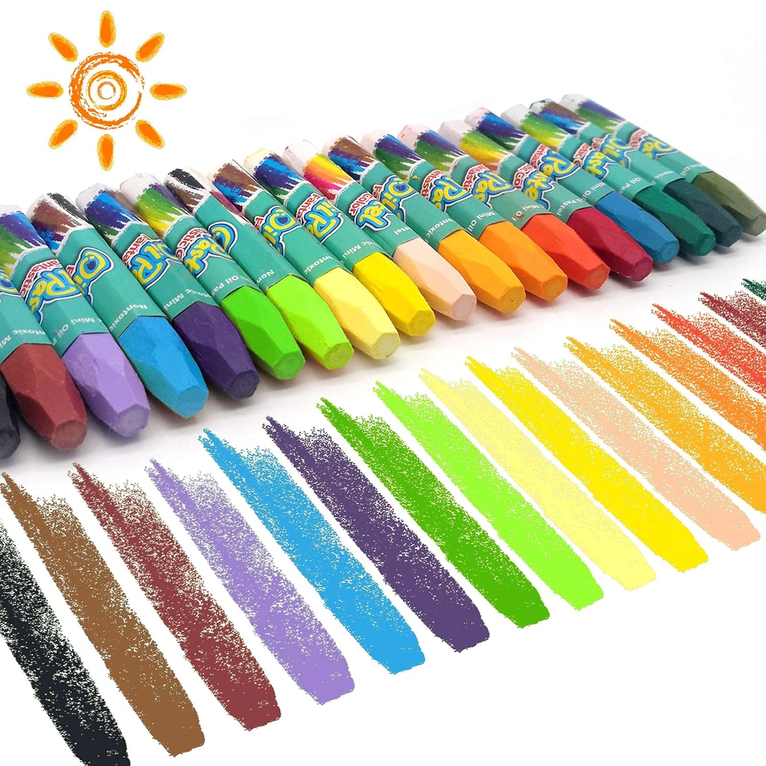 Oil Pastel Set - 18 Vibrant Colors