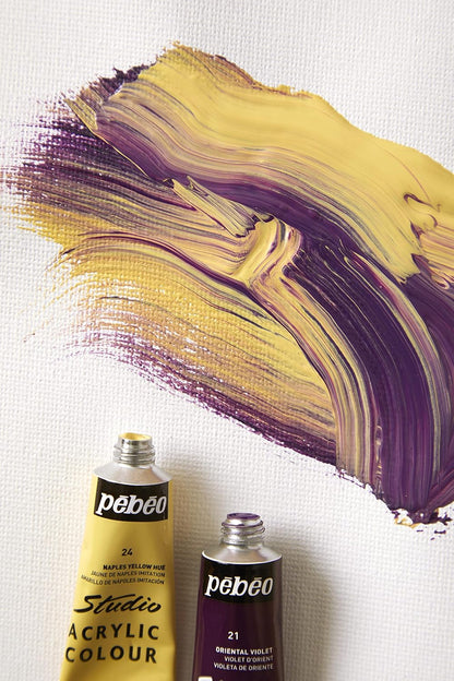 Pébéo Studio Acrylics - 18 Colors Set (12 ml Each)