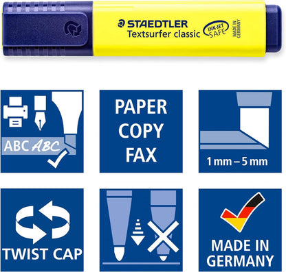 TEXTSURFER HIGHLIGHTER ( BRAND STAEDTLER ) 6 COLORS