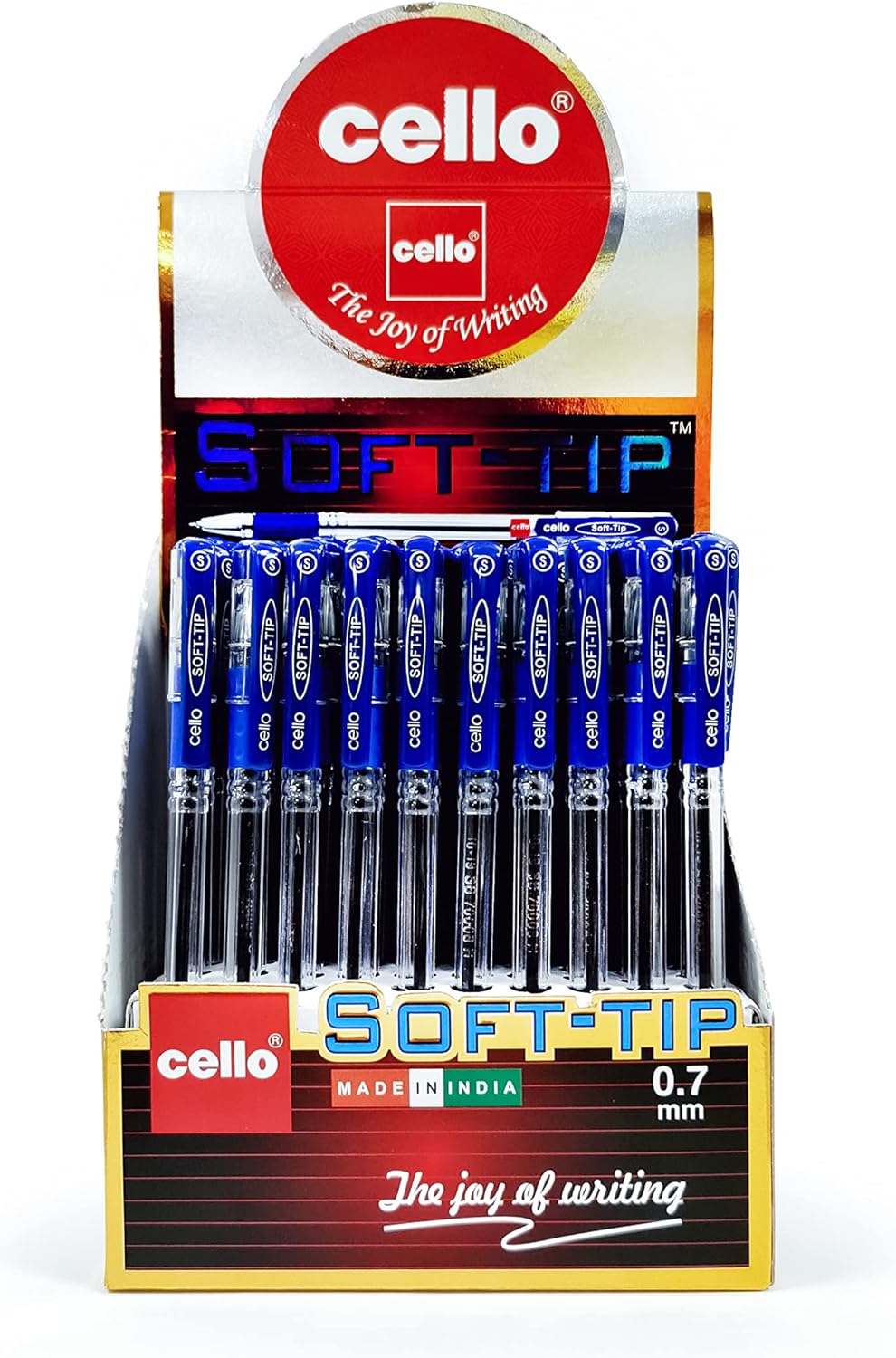 CELLO Soft-Tip 0.7 Pens Blue 50'S, Softd7-50B