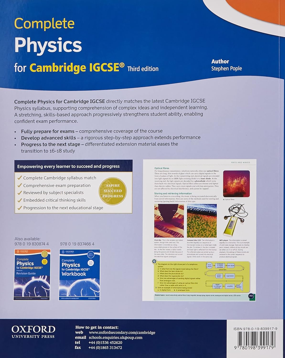 Complete Physics for Cambridge IGCSE Student book