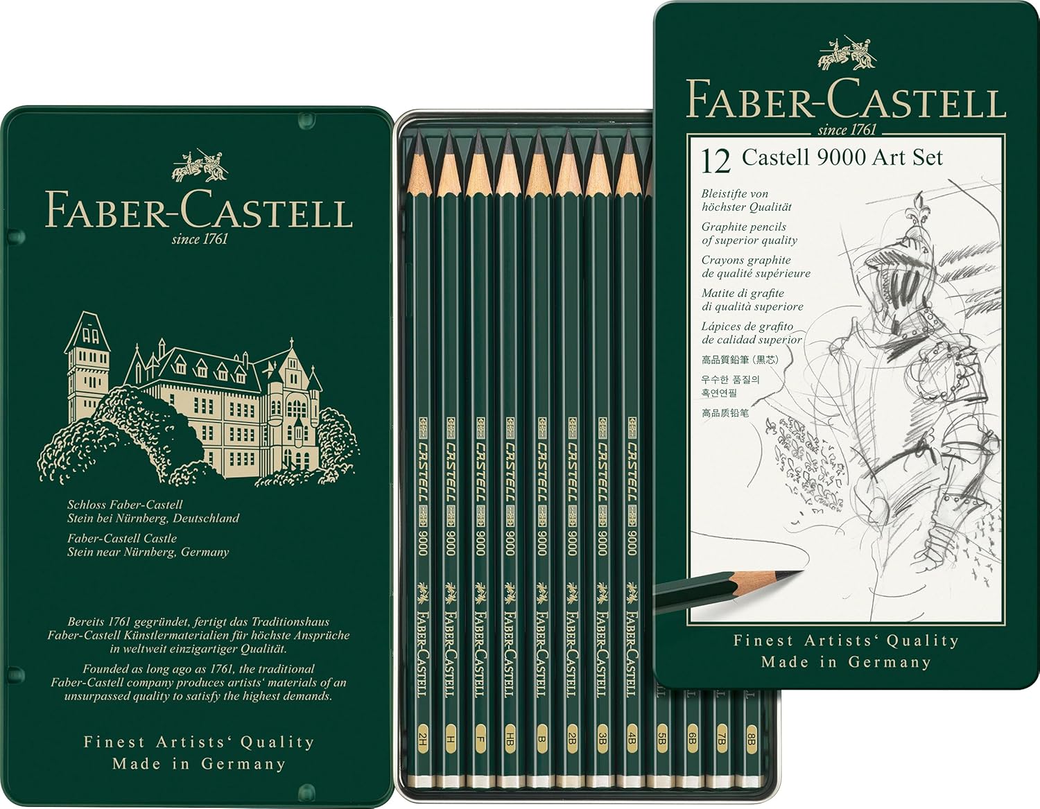 SKETCH PENCIL ( BRAND FABER CASTELL ) SET 0F 12 PENCILS